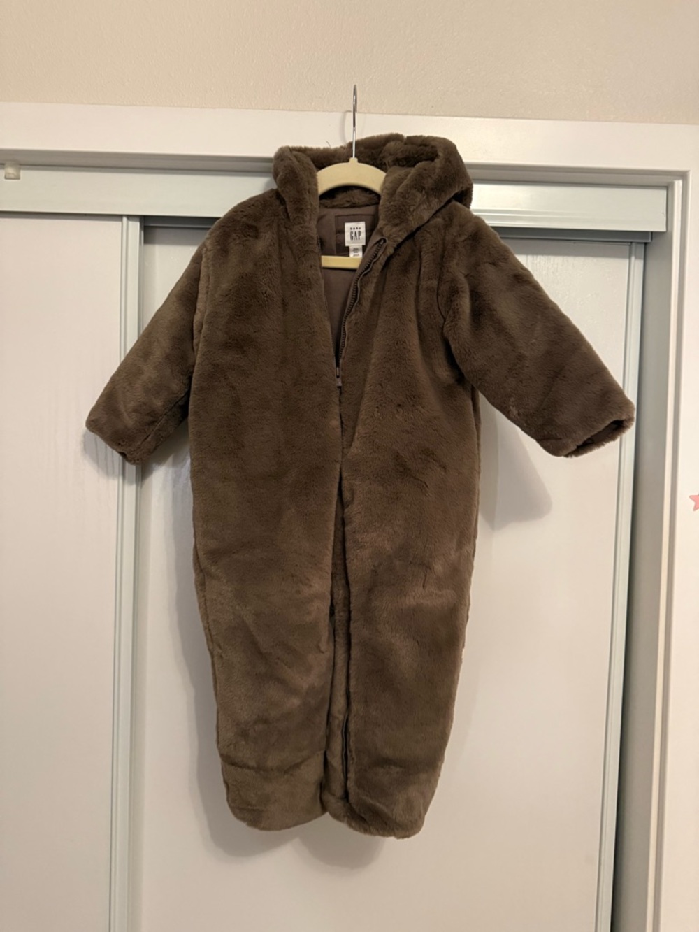 GAP Brown Baby Plush Hooded Jacket